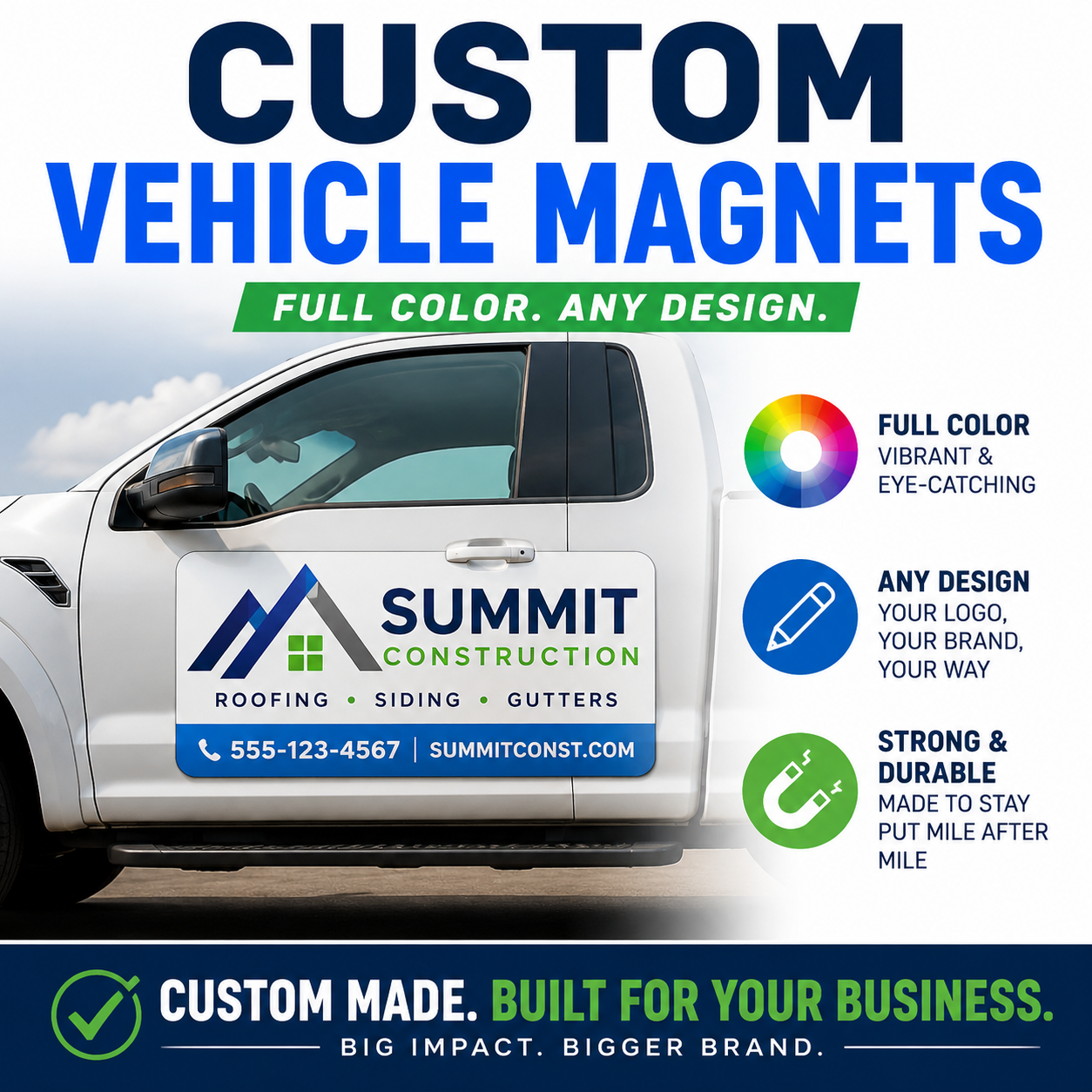 Full Color Vehicle Magnets 12"x42"