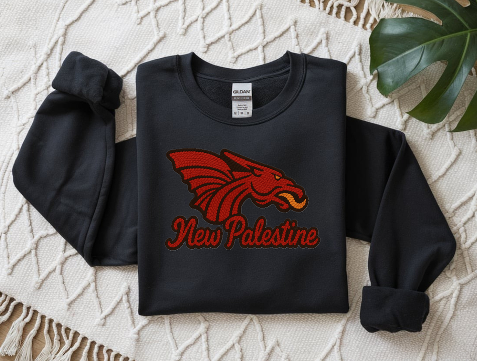 New Palestine Dragons Faux Yarn