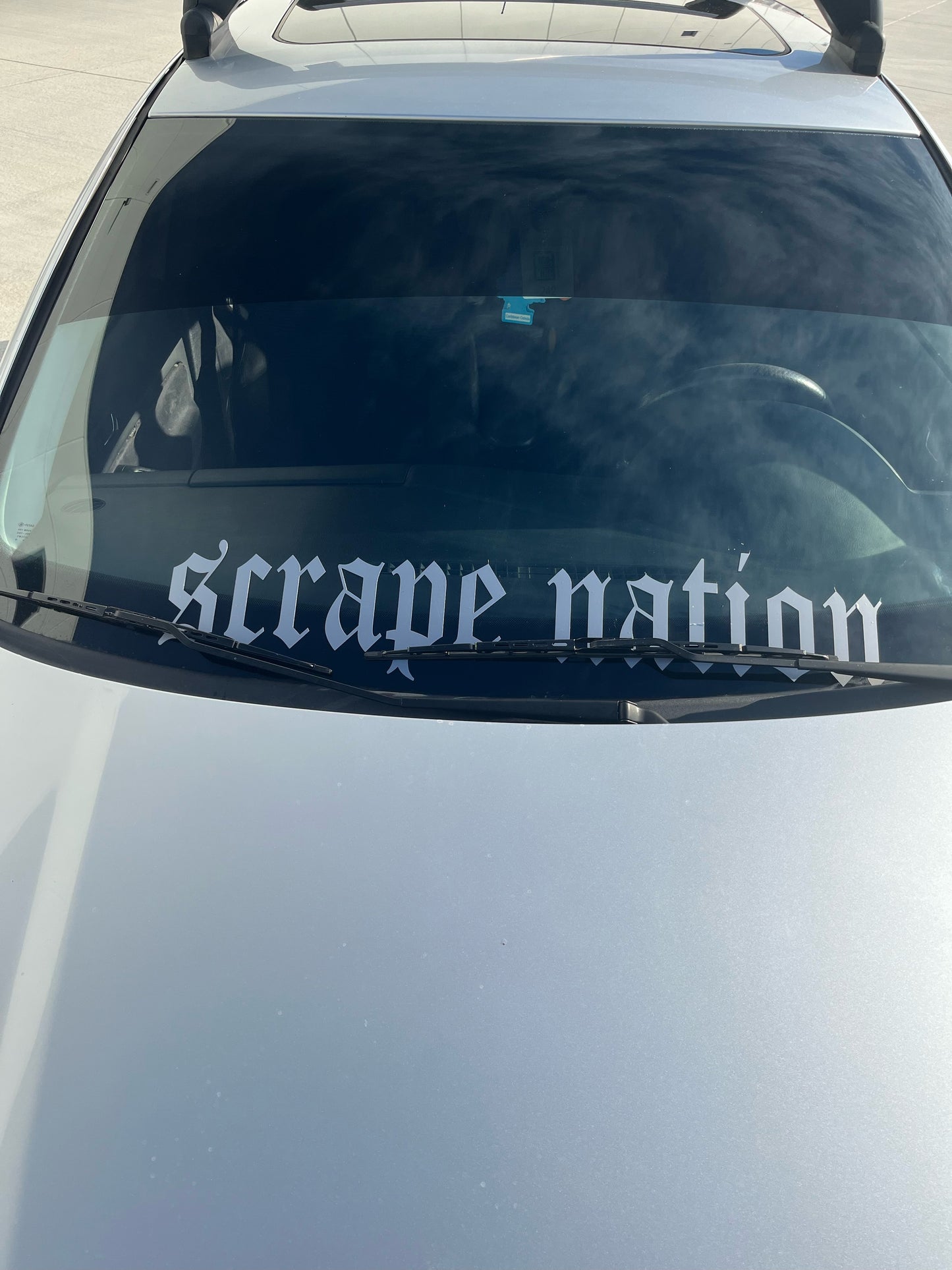 Scrape Nation Front Windshield Banner
