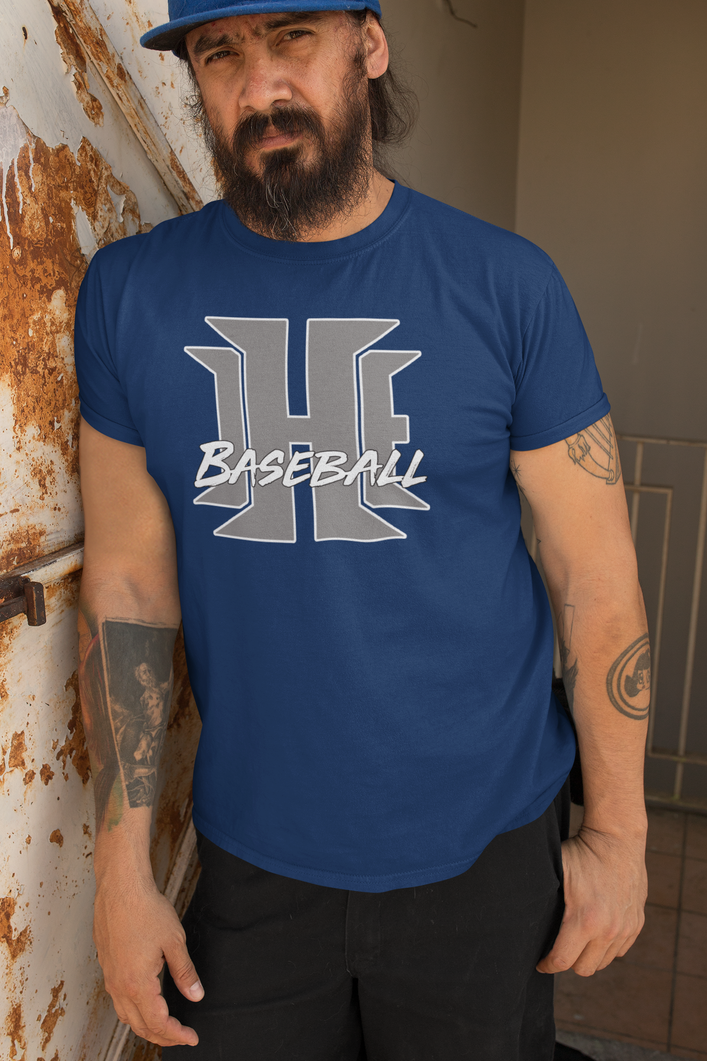 IHE Baseball Logo Navy T-shirt