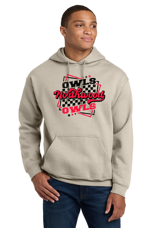 Northwood Owls Checkered Hoodie