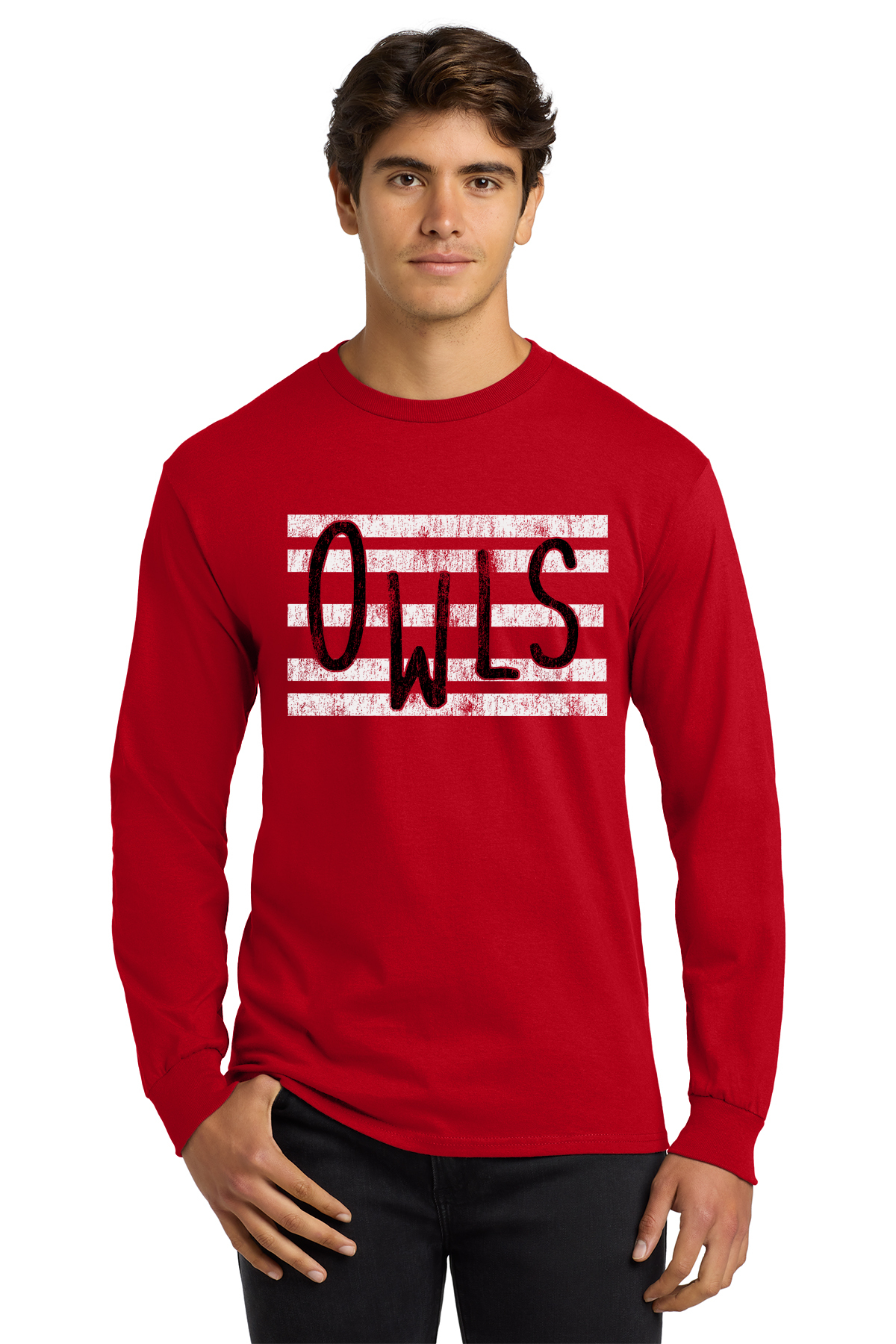 Owls Line Design Long Sleeve