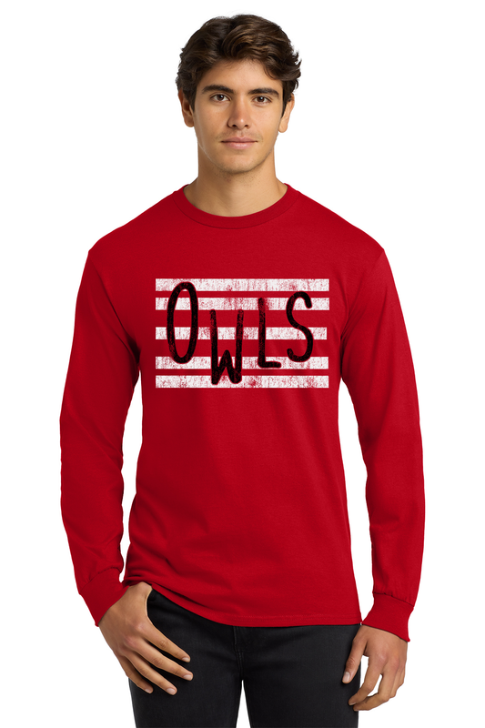Owls Line Design Long Sleeve
