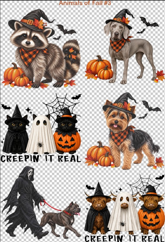 Animals of Fall #3 36"