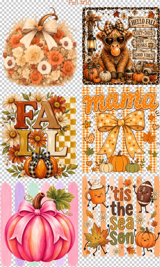 Fall #10 36" Gang Sheet