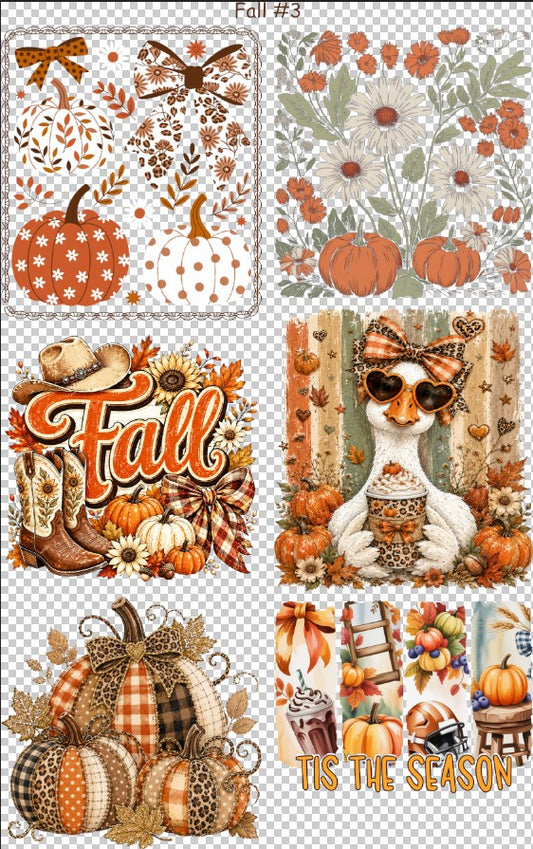 Fall #3 36" Gang Sheet