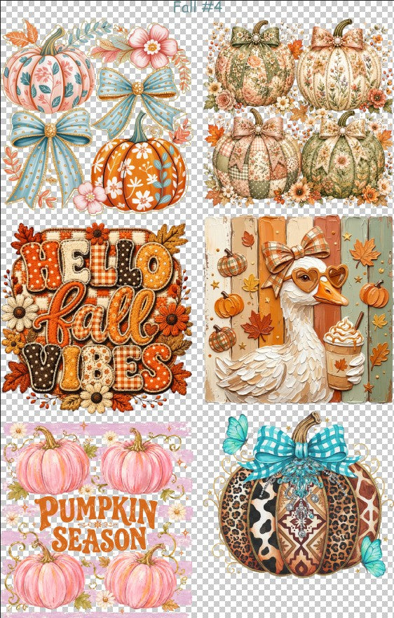 Fall #4 36" Gang Sheet