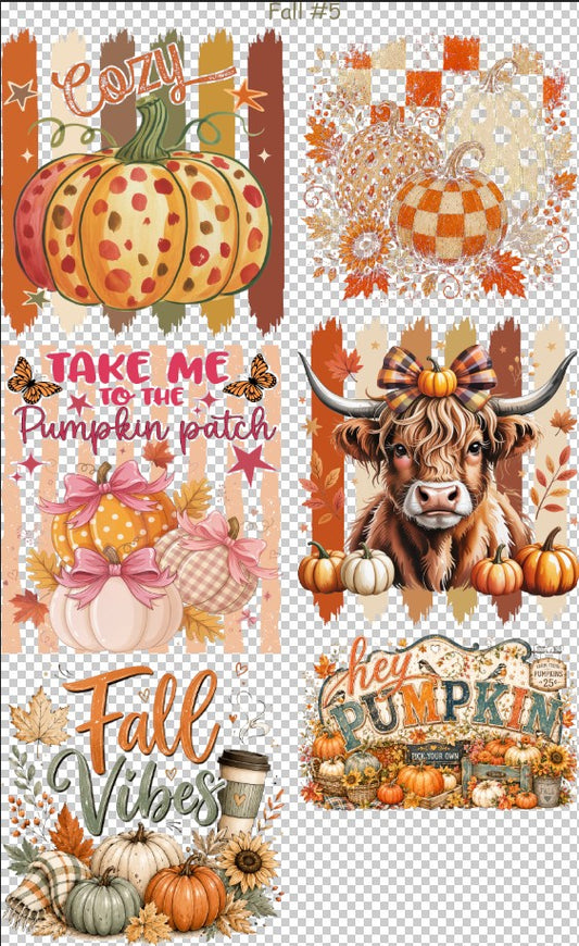 Fall #5 36" Gang Sheet
