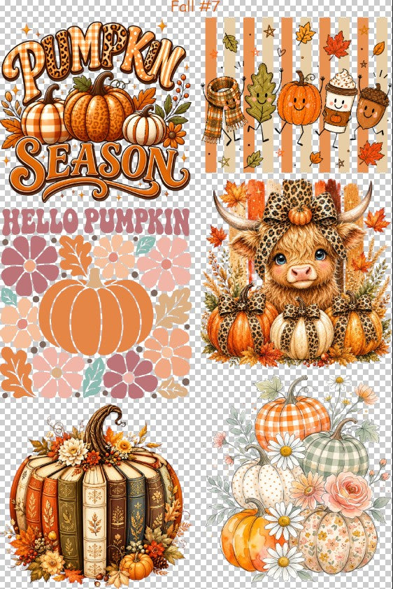Fall #7 36" Gang Sheet
