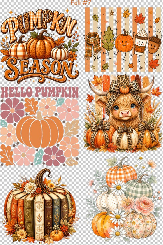 Fall #7 36" Gang Sheet