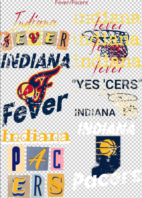 Local Basketball Teams #1 36" Gang Sheet