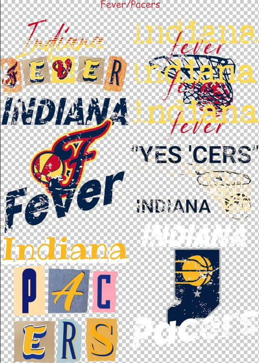 Local Basketball Teams #1 36" Gang Sheet