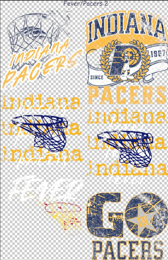 Local Basketball Teams #2 36" Gang Sheet