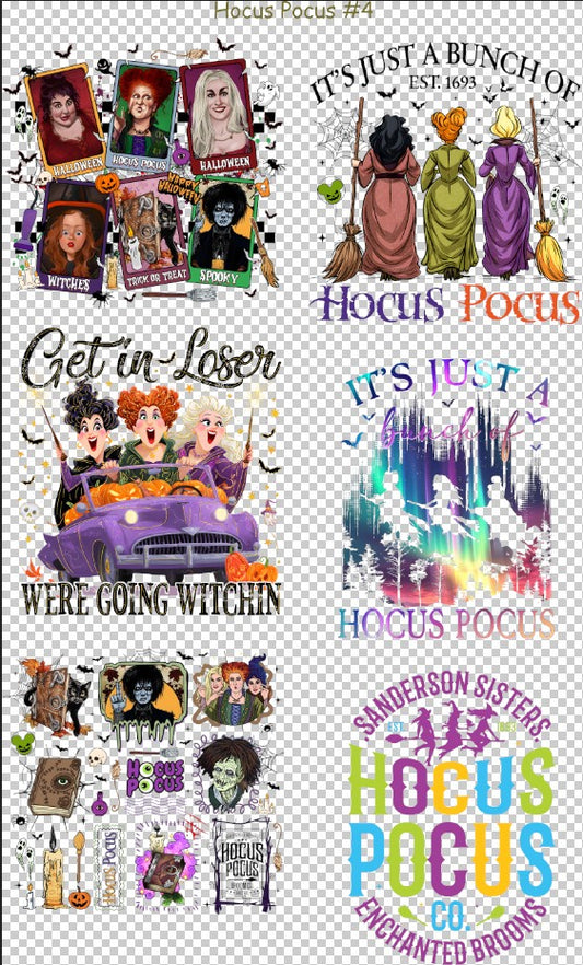 Hocus Pocus #4 36" Gang Sheet