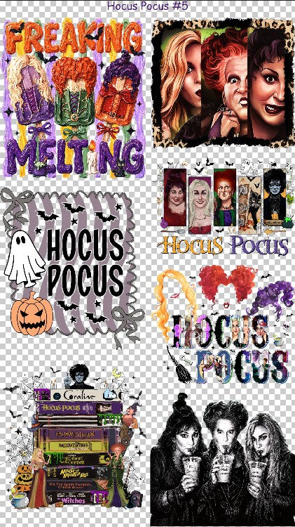 Hocus Pocus #5 36" Gang Sheet