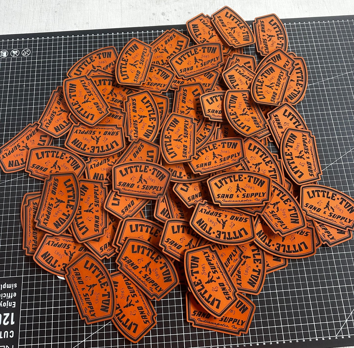 Laser Engraved Leatherette Patches