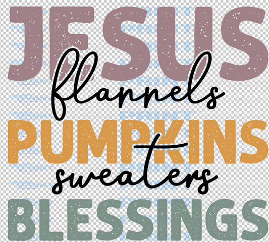 Jesus Flannels Pumpkins Sweaters