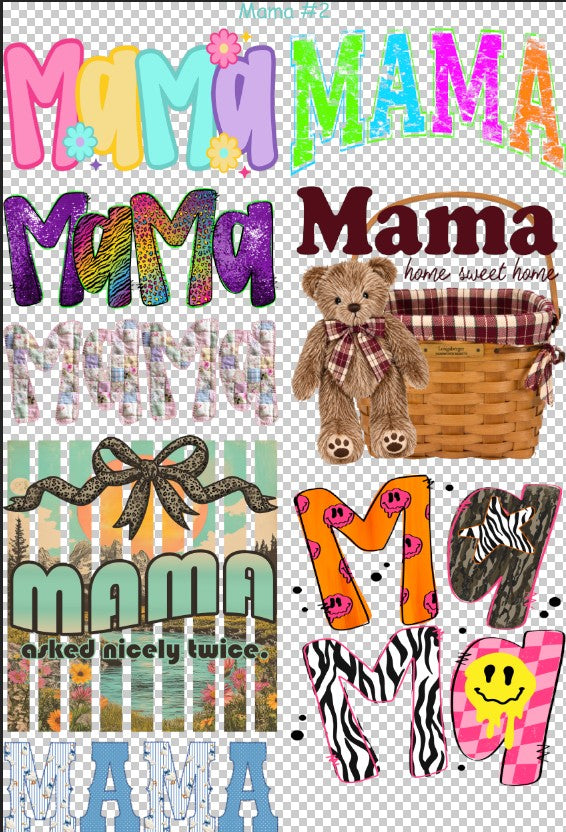 Mama #2 36" Gang Sheet