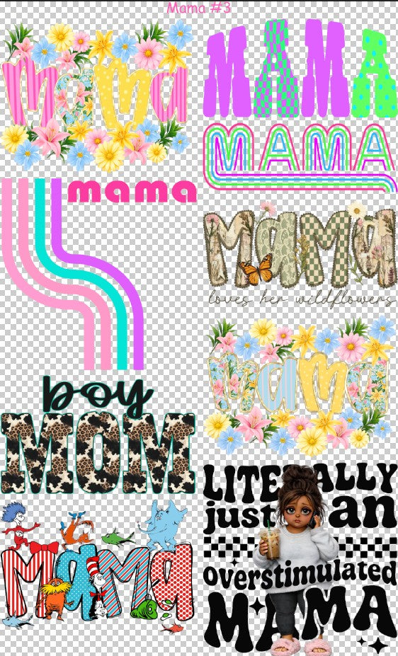 Mama #3 36" Gang Sheet