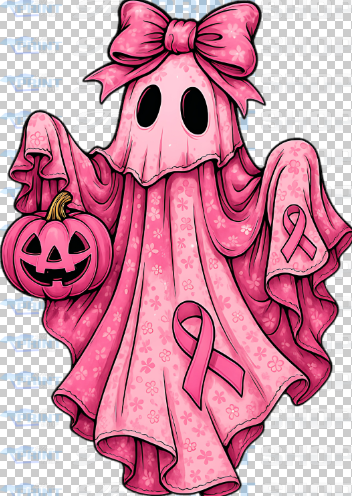 Patchwork Pink Ghost