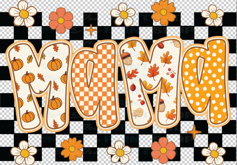 Mama Fall Checkered