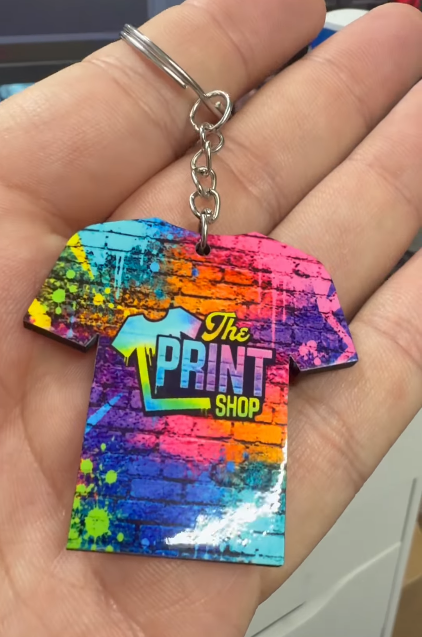 T-Shirt Keychain Sublimated with your Design