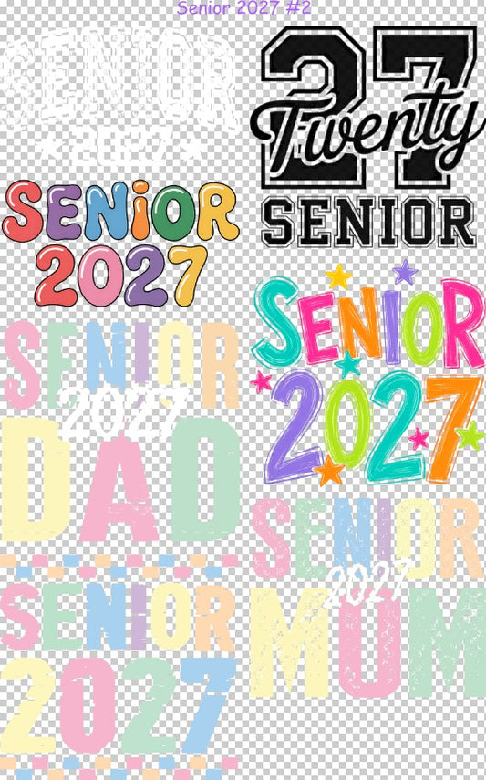 Senior 2027#2 36" Gang Sheet