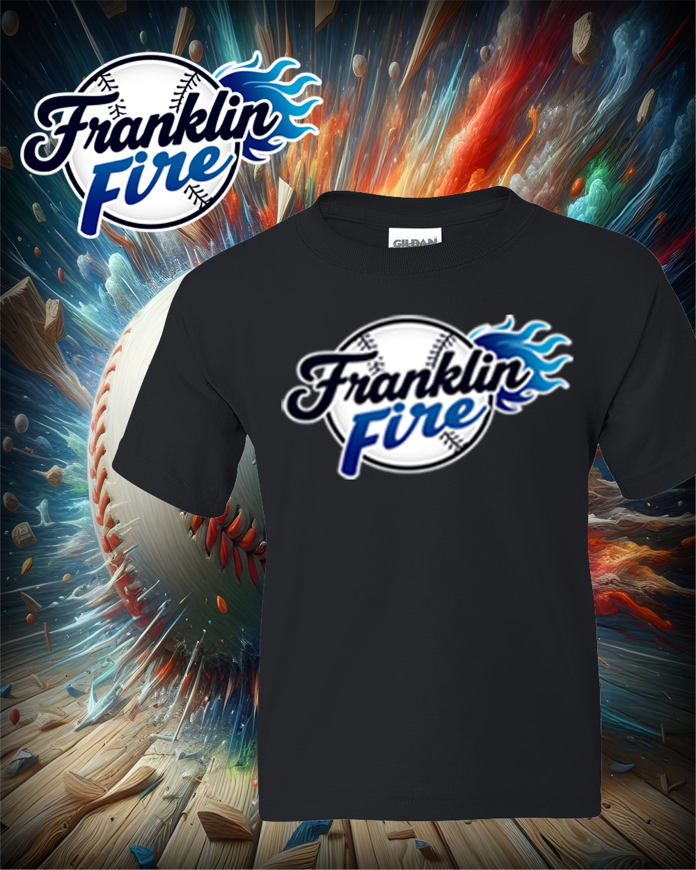 Franklin Fire 50/50 Tshirt