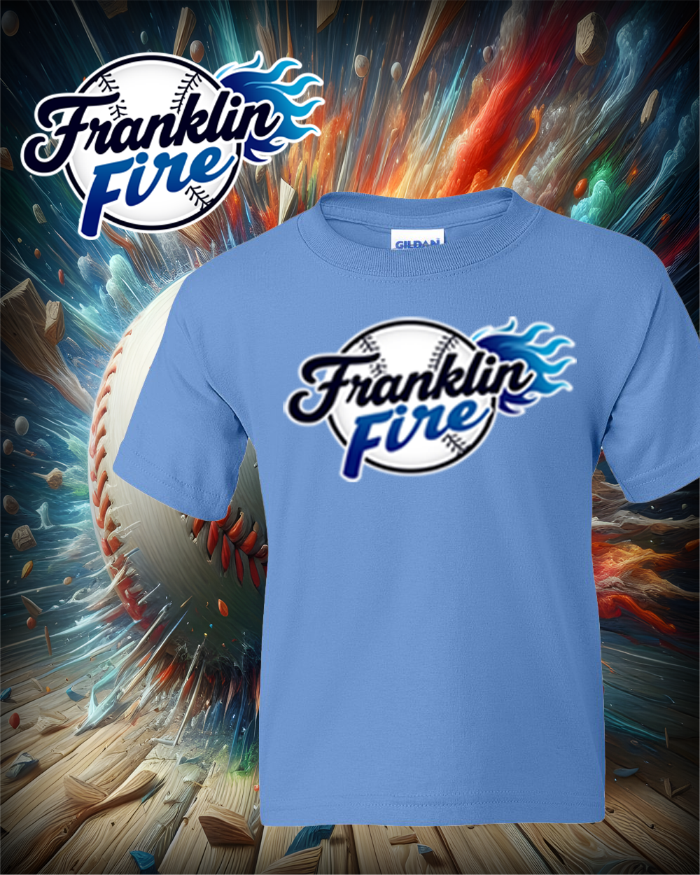 Franklin Fire 50/50 Tshirt
