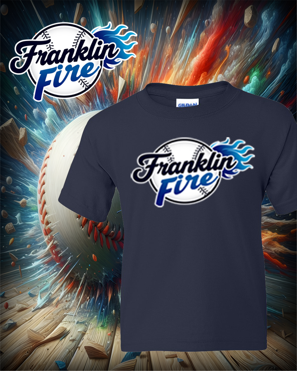 Franklin Fire 50/50 Tshirt